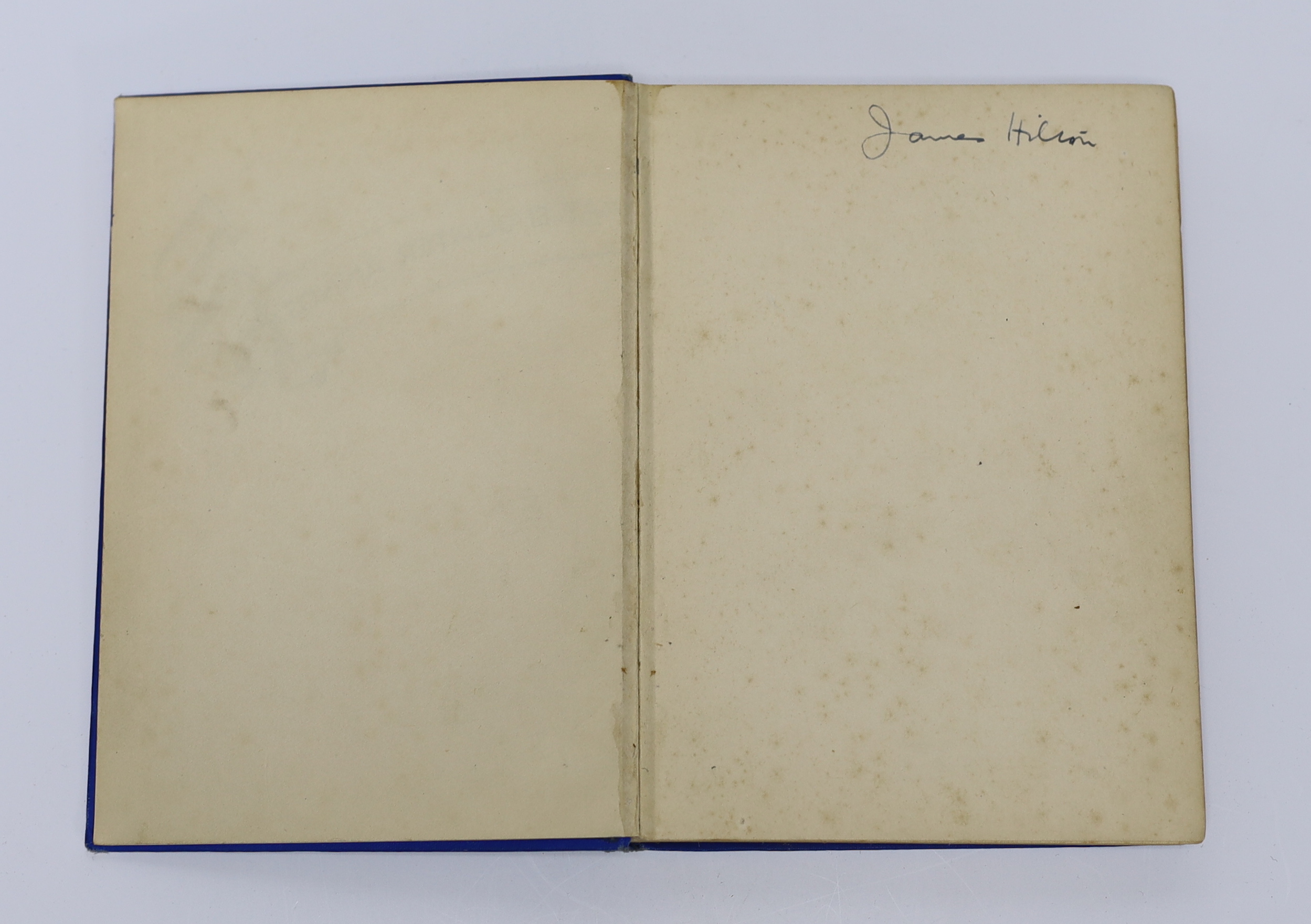 Hilton, James - Good-bye Mr. Chips, 1st edition, SIGNED in ink by the author to front free endpaper, illustrated by Bip Pares, 8vo, original publishers blue cloth, Hodder & Stoughton, London, 1934, Note: The basis for th